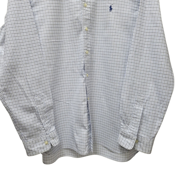Ralph Lauren Men's Long-Sleeves Plaid Shirt Size 17 Excellent Condition - Picture 3 of 5